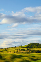 Countryside, green hills , Tuscany, Italy