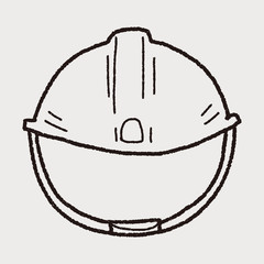 construction hat doodle