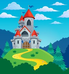Obraz na płótnie Canvas Fairy tale castle theme image 3