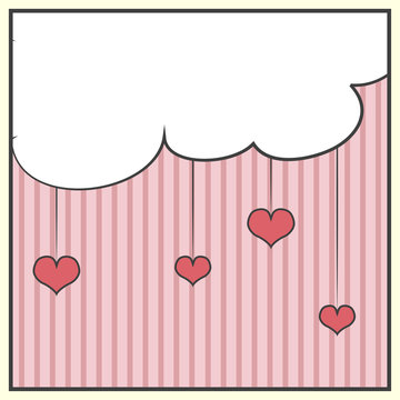 hearts and clouds and stripes