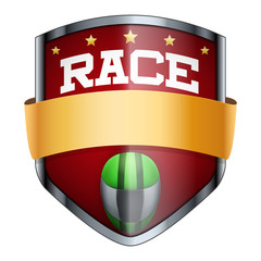 Obraz premium Racing Shield badge. 