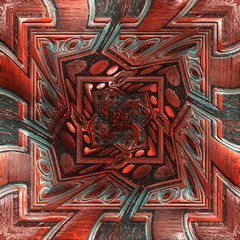 Seamless leather tile