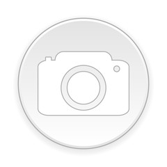 Camera button on white background. Vector illustration.