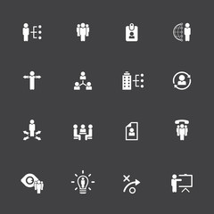 Human Resource, Business and Strategy Icons