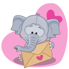 Elephant with envelope