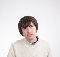 Obraz premium Young man expressing emotions