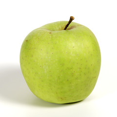 Green apple isolated on a white screen