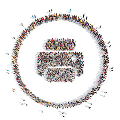 people in the form of a printer.