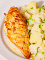 Chicken Breast with Cauliflower