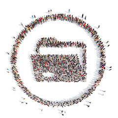  people in the shape of a folder.