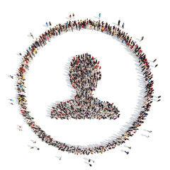 people in the shape of a man.