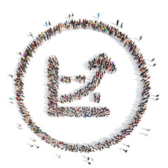 people in the shape of a graph.