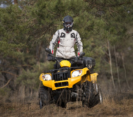 Curiously ATV 4x4 rider