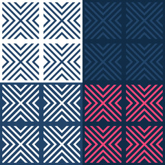 Bright contrast seamless geometrical pattern