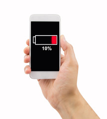 phone with low battery