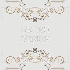 Vector vintage decorative frames.