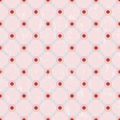 seamless polka dots/circles pattern, retro/vintage style, with m