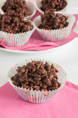 Chocolate rice krispy cakes