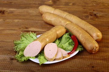 Sausages ans lattuce