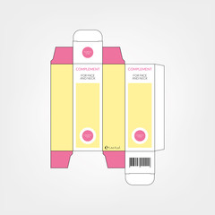 cosmetic packaging. Vector