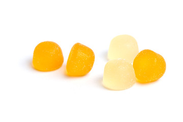 Gummy Candy on White