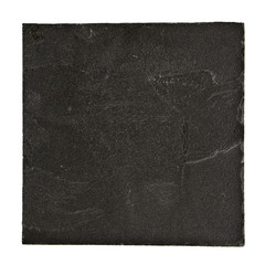 Squared black slate isolated on white background