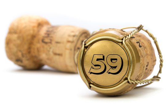 Champagnerkorken Jubil&auml;um 59 Jahre