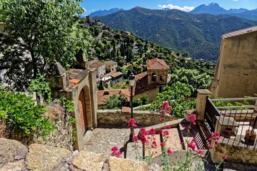 Türaufkleber Das Dorf Lama auf Korsika © ralf werner froelich