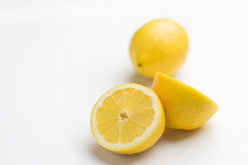 Cut lemon - isolated