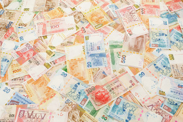 Stack of Hong Kong dollar