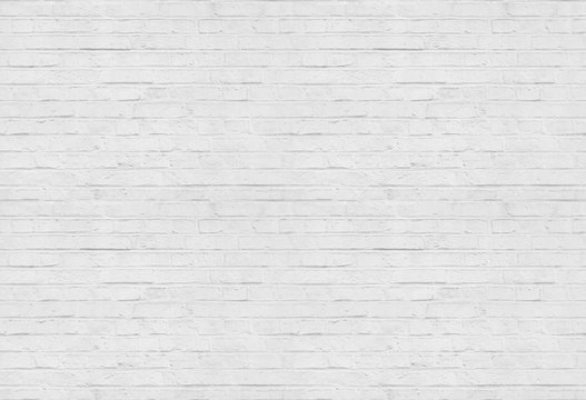 Seamless white brick wall pattern background