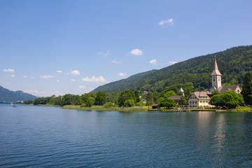 View To Ossiach From Ship At Lake Ossiach