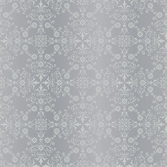 Classic seamless silver bacground pattern
