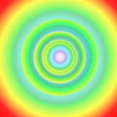 red, yellow and green circles