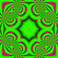 Green and pink abstract background.