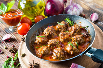 meatballs In a pan