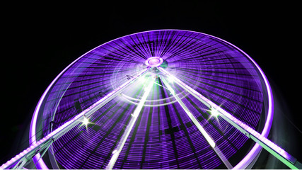 Riesenrad bei Nacht