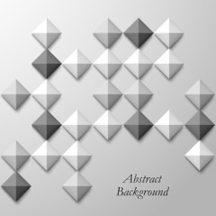 Abstract black white square background