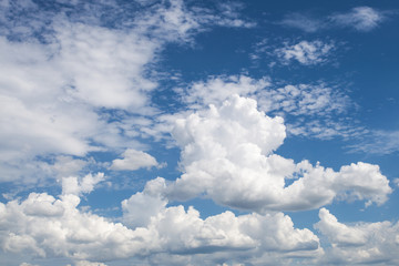 blue sky with cloud closeup