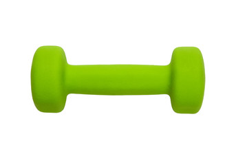 green dumbbell