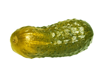 Pickles cucumber isolated on white background
