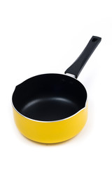 Isolated yellow pan