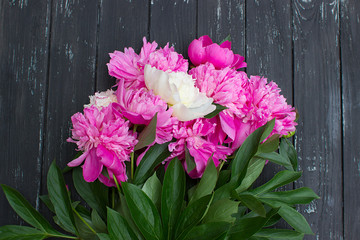 bouquet of beautiful pink and white flowers