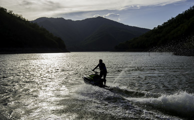 Jet Ski in the lake