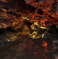 Grotto in Kungur ice cave. Perm. Russia