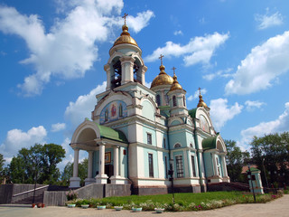 Fototapeta na wymiar Church of Sergius of Radonezh. Nizhny Tagil. Russia