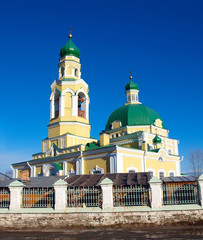 Fototapeta na wymiar Church of St. Nicholas in the village of St. Nicholas and Paul. Russia