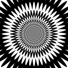 Fototapeta premium Concentric abstract symbol, star 