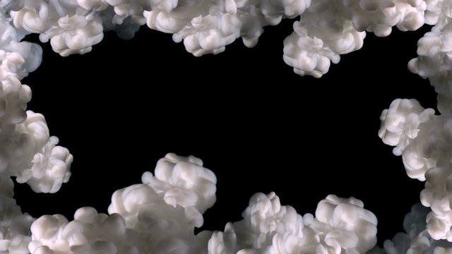 Billowing cloud fills frame, slow motion