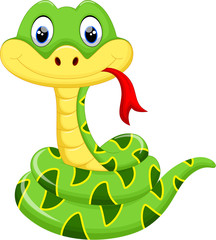 Cute snake cartoon
